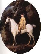 George Stubbs Self-Portrait on a White Hunter china oil painting reproduction